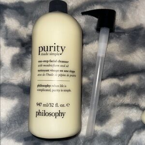 Philosophy Purity Facial Cleanser - Brand New w/Pump 32floz Jumbo